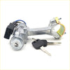 Silver metal car ignition switch assembly with black key fob and keys for toyota hilux steering column upper bracket