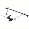 Black and silver metal steering drag link kit for Nissan NP300 1997-2000 with various linkage components