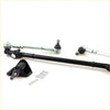 Black and silver steering drag link set with ball joints and mounting hardware for bedford kb ls 4x2 1980-1988