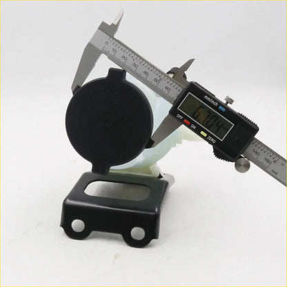 Black plastic car cigarette lighter cover with circular top and mounting bracket for toyota hilux mk6 sr5 2004-2010