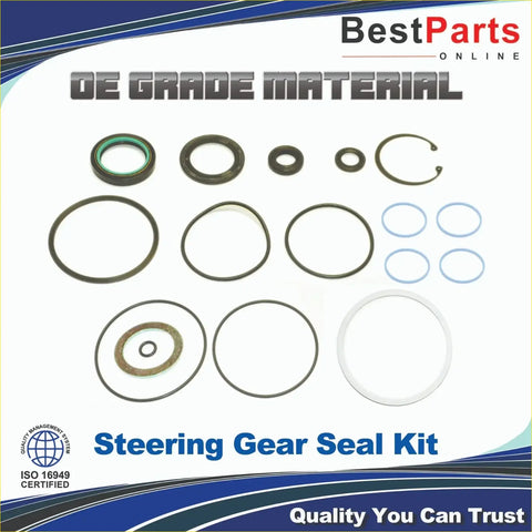 Black and white rubber steering gear seals kit for Ford F-250 F-350 2011 to 2016 automotive repair
