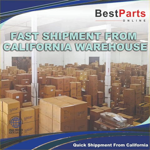 Stacks of brown cardboard boxes of steering gear seal kit for ford f250 f350 f450 f550 excursion in warehouse