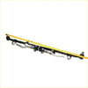 Black and silver steering linkage assembly with yellow measuring tape for nissan crew cab 1998-2000 rebuild kit