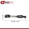 Black and silver universal joint steering shaft with metallic shaft and black housing for 2012 toyota rav4