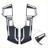 Black and chrome steering wheel button cover trim for toyota tundra tacoma sequoia 4runner 2007-2023 dashboard controls