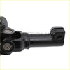 Black painted metal universal joint with central shaft and bearing housings for steering yoke columns assembly toyota tundra