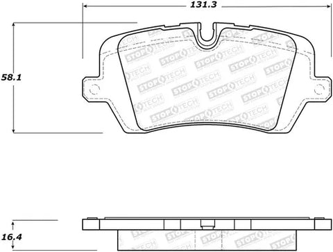 StopTech StopTech Street Brake Pads - Rear — fits Land Rover Range Rover Sport