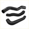 Set of three black rubber flexible curved radiator hoses for mitsubishi triton mn 10-15 td 25l intercooler kit intake and out