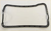 Black rubber sump pan gasket with circular holes and reinforced corners for ford sierra xr4i granada bronco ranger