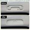 White plastic sun visor organizer with sleek minimalist design sunglasses case for toyota c-hr 2016-2023