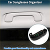 Black plastic sunglasses case for Toyota C-HR 2016-2023 with sleek compact design for easy eyeglasses storage