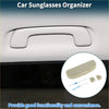White plastic sunglasses case with curved handle and matching beige storage box for toyota rav4 2019-2023