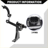 Black metal suspension ride height level sensor door latch mechanism with three-pin connector for toyota prius back side