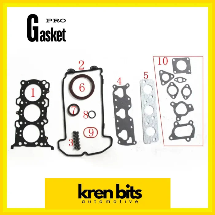 SUZUKI ALTO 0.7 WAGON R+ 12V K6A Set Engine Engine d Kits Engine Gasket 11402-78838 50272200 Kren Bits