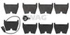 Swag Brake Pad Front Set 30 11 6024