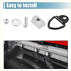 Black d-ring towing hooks with metal mounting hardware for easy installation on 4wd ute tie down anchors