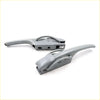 Gray plastic tailgate handle opener with ergonomic grip for mitsubishi triton colt l200 k75t 1996-2006