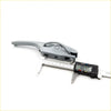 Gray plastic tail gate handle opener with curved latch and lock for mitsubishi triton colt l200 k75t 1996-2006