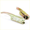 Yellowish metallic lever latch tailgate handle opener with curved handle and screws for Nissan Datsun 1300 520 521 1966-1972