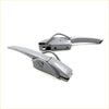 Gray plastic-handled industrial strap clamps with metallic jaws for tail gate handle opener locker toyota hilux 2004-2015