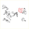Red-highlighted tailgate lock latch for suzuki geo gmc tracker chevrolet vitara with key and door lock mechanism assembly