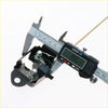 Black metal tail gate lock latch set for nissan navara rx d40 2005-2015 measured with digital caliper back side