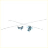 Silver metal tail gate lock latch with curved pull rods and threaded parts for mitsubishi triton l200 2005-2014