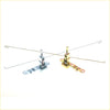 Two metallic tailgate lock latch springs in silver and gold tone for toyota hilux ln85 ln106 rn105 1986-1997