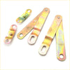 Set of five iridescent metal tailgate side link lock bracket clips for toyota hilux 1988-1997 with pre-drilled holes