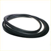 Black rubber gasket seal ring for tail gate window weatherstrip on mitsubishi delica l300 star wagon back side view