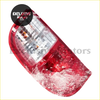 Tail light and fog light for ford ranger 1998-2006 with red plastic taillight clear textured lens backside view