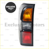 Black plastic tail light assembly for nissan patrol gu 2005-2016 with amber clear and red lens sections