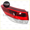 Tail light assembly for toyota highlander 2017-2019 with red and clear plastic sleek modern design