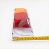 Multi-sectioned orange red and clear plastic tail light assembly with textured surface for nissan datsun 620 ute 1972-1979