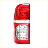 Tail light light for Toyota Hilux SR5 2011-2015 with red and clear plastic in a modern angular design