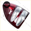 Tail light for Toyota Land Cruiser Prado LC120 shiny deep red plastic with two clear lens sections visible from back side