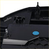 Black plastic underbody panel with blue circular accent and hexagonal texture for tail light left land rover defender