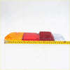 Tail light lens for nissan datsun 620 ute with amber red and clear textured plastic sections from 1972 to 1979