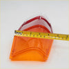 Orange and red plastic tail light lens with textured grid surface for mazda b1800 proceed courier 1971-1978 back side
