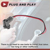 Black plastic tail light socket with red and black wires for easy plug-and-play installation on 2013-2016 toyota rav4