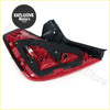 Backside view of red and black plastic tail lights with visible wiring for 2006-2007 nissan teana