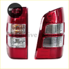 Red plastic tail lights with clear and amber lenses for ford ranger pj pk 2006-2011 aftermarket style