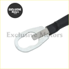 Black-handled metal wire connector with silver oval terminal for tailgate cables on dodge ram 1500 2500 3500 1994+