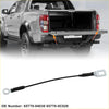 Black tailgate cables support straps for Toyota Tacoma 1995-2003 with rubber insulation and silver metal ends