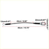 Black insulated tailgate cables support straps with silver metal terminals for toyota tacoma 1995-2003
