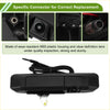 Black abs plastic tailgate handle with integrated remote key button and coiled wiring for toyota tacoma backup camera