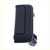 Black textured plastic tailgate handle with integrated metal latch for mitsubishi triton mq mr 2015-on shown from back side