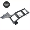Black metal car radio dashboard mount with textured finish and cvs engraving for toyota fj cruiser tailgate ladder