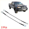 Black rubber-coated metal tailgate support cable with silver ends shown with dark gray 2004-2006 toyota tundra crew cab