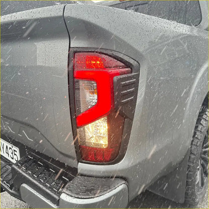 Taillight Covers Nissan Navara 2021+ ST/ST-X/Pro 4x4 Matte black - Plastic Trim